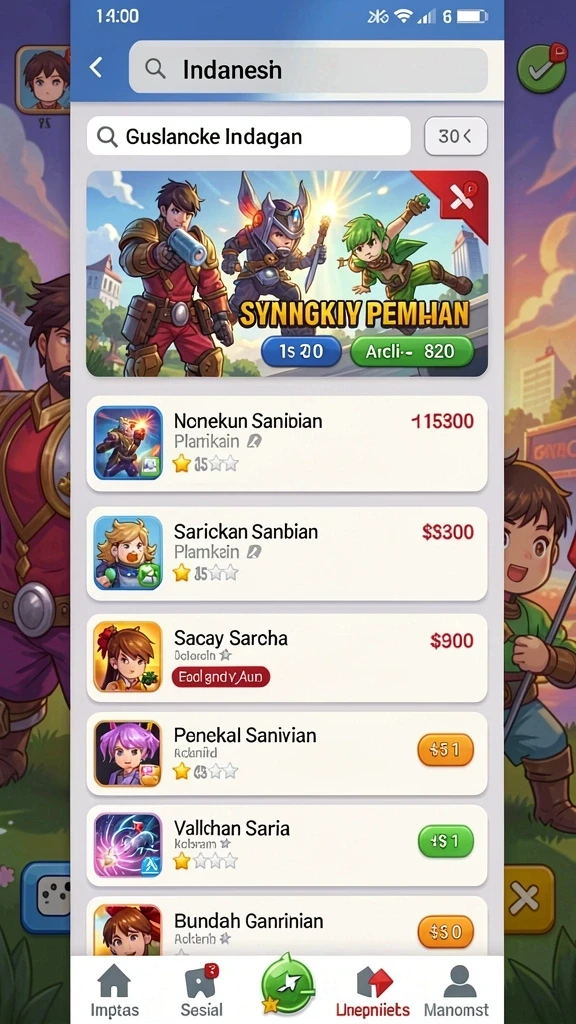 6cf - Tangkapan layar menunjukkan pertempuran epik melawan monster.
